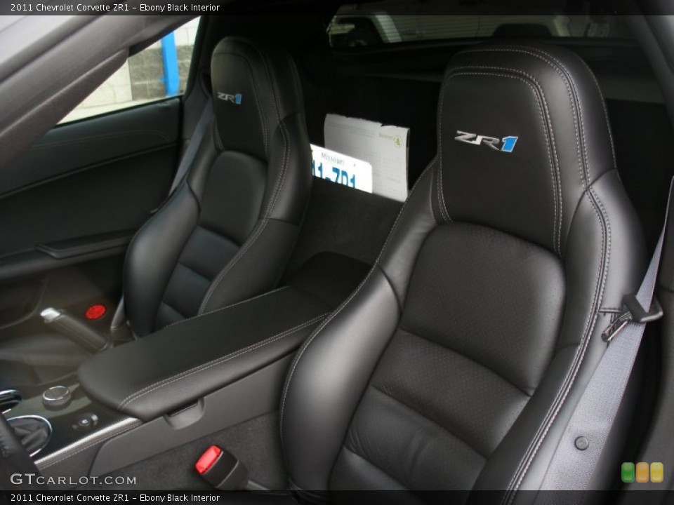 Ebony Black Interior Photo for the 2011 Chevrolet Corvette ZR1 #62684780