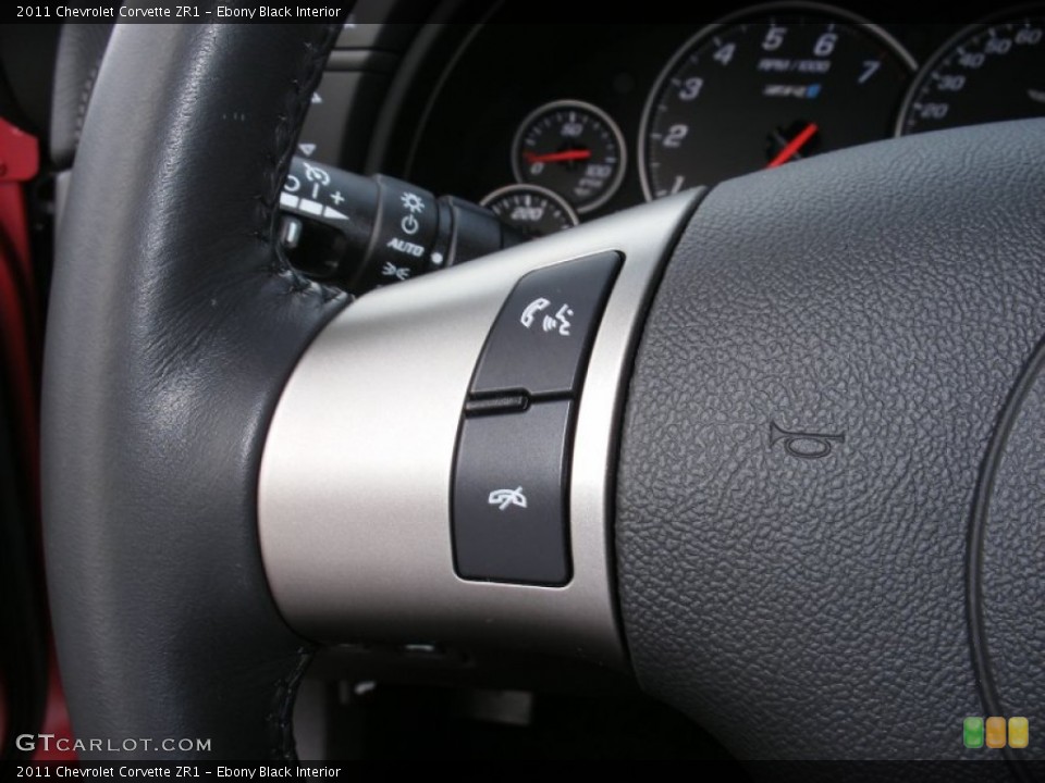 Ebony Black Interior Controls for the 2011 Chevrolet Corvette ZR1 #62684819