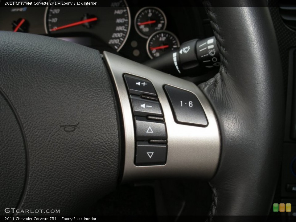 Ebony Black Interior Controls for the 2011 Chevrolet Corvette ZR1 #62684828