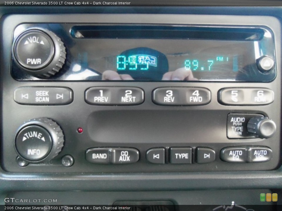 Dark Charcoal Interior Audio System for the 2006 Chevrolet Silverado 3500 LT Crew Cab 4x4 #62685161
