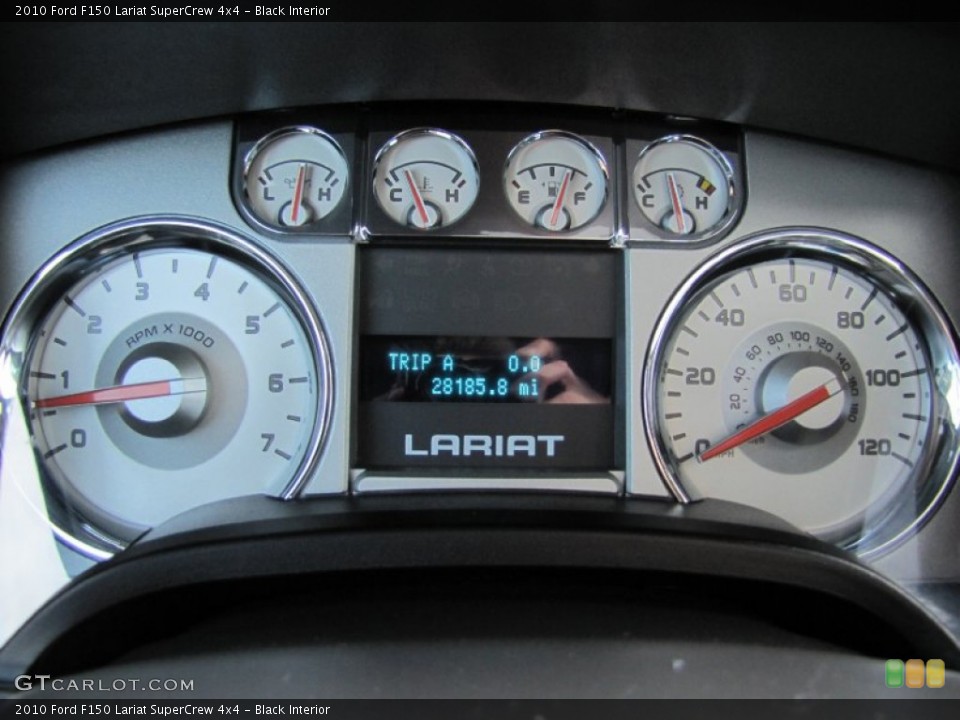 Black Interior Gauges for the 2010 Ford F150 Lariat SuperCrew 4x4 #62685398