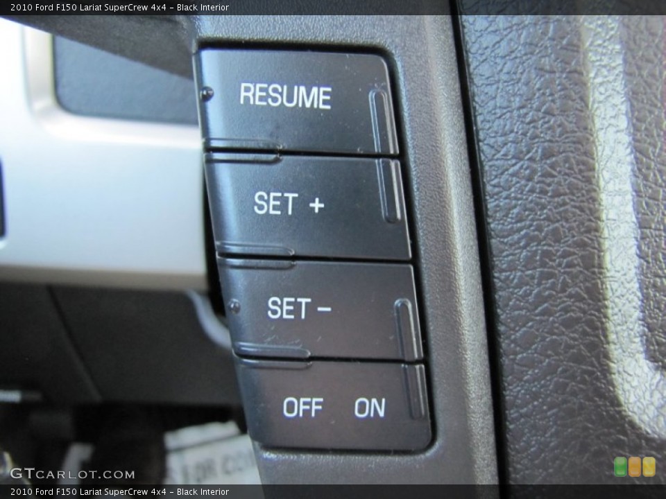 Black Interior Controls for the 2010 Ford F150 Lariat SuperCrew 4x4 #62685413