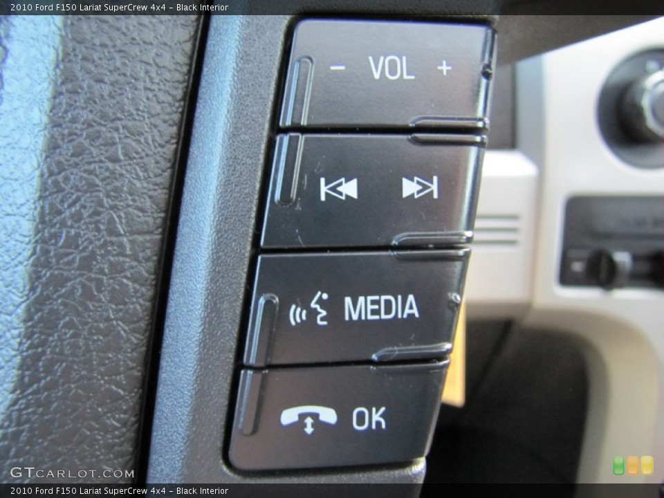 Black Interior Controls for the 2010 Ford F150 Lariat SuperCrew 4x4 #62685422