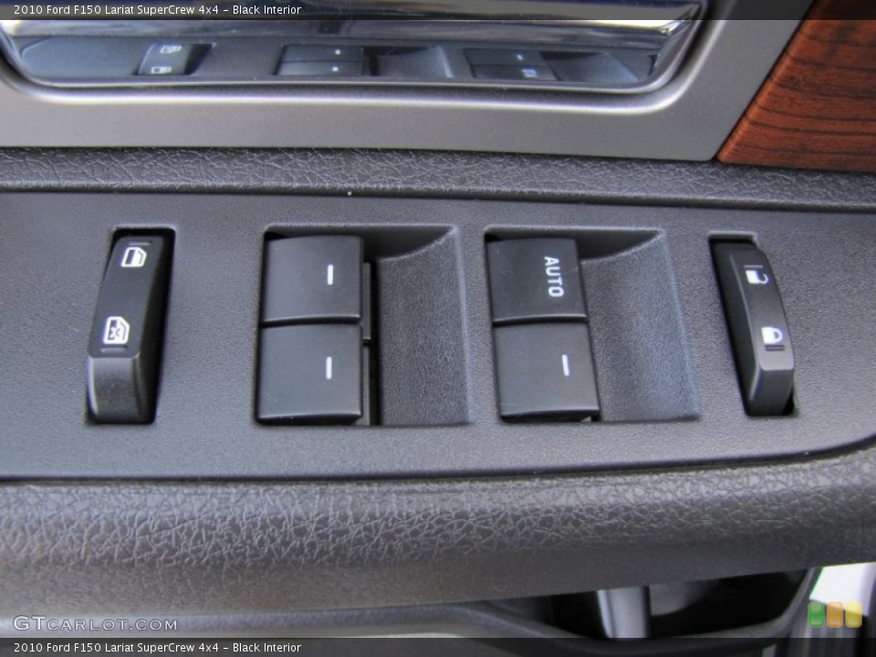 Black Interior Controls for the 2010 Ford F150 Lariat SuperCrew 4x4 #62685437