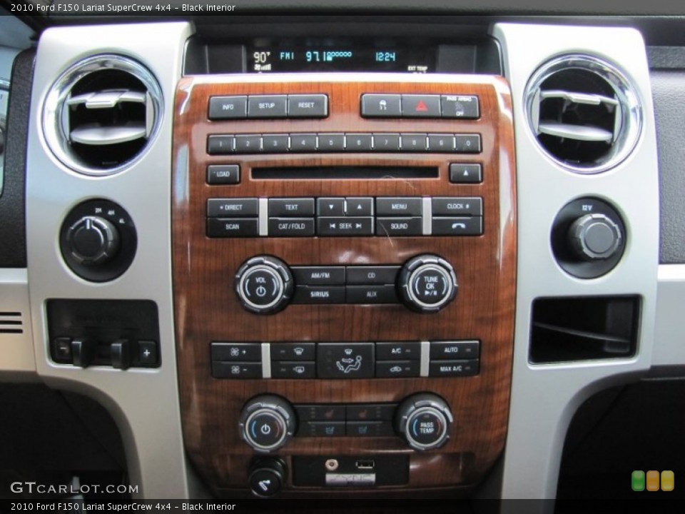 Black Interior Controls for the 2010 Ford F150 Lariat SuperCrew 4x4 #62685483