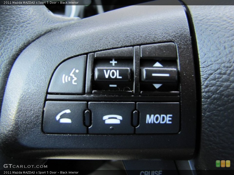 Black Interior Controls for the 2011 Mazda MAZDA3 s Sport 5 Door #62686081