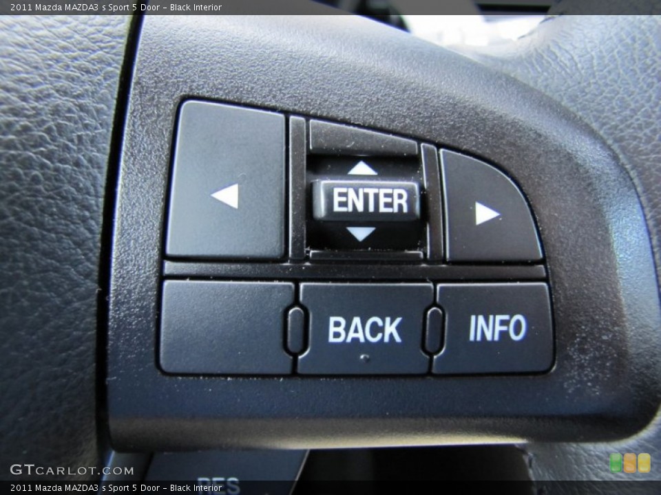 Black Interior Controls for the 2011 Mazda MAZDA3 s Sport 5 Door #62686094