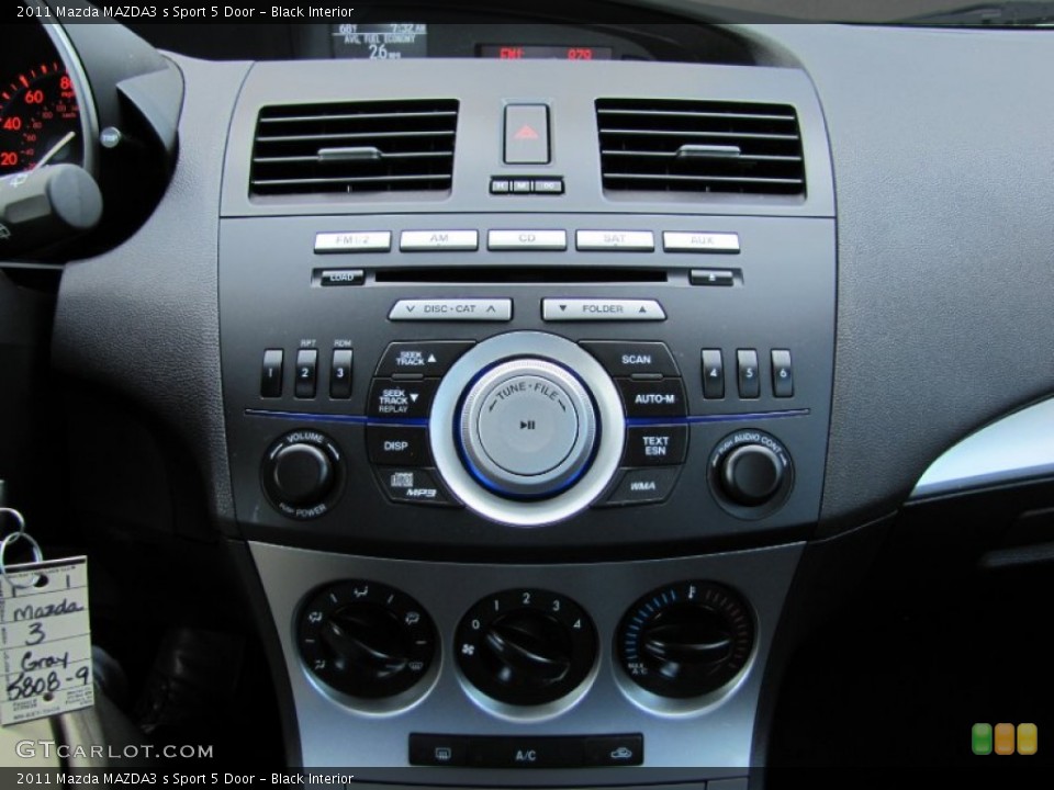 Black Interior Controls for the 2011 Mazda MAZDA3 s Sport 5 Door #62686124