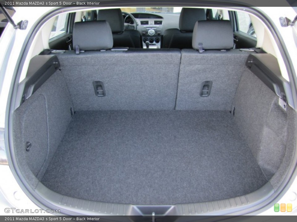 Black Interior Trunk for the 2011 Mazda MAZDA3 s Sport 5 Door #62686235