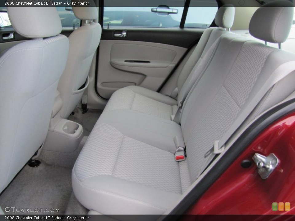 Gray Interior Rear Seat for the 2008 Chevrolet Cobalt LT Sedan #62686730