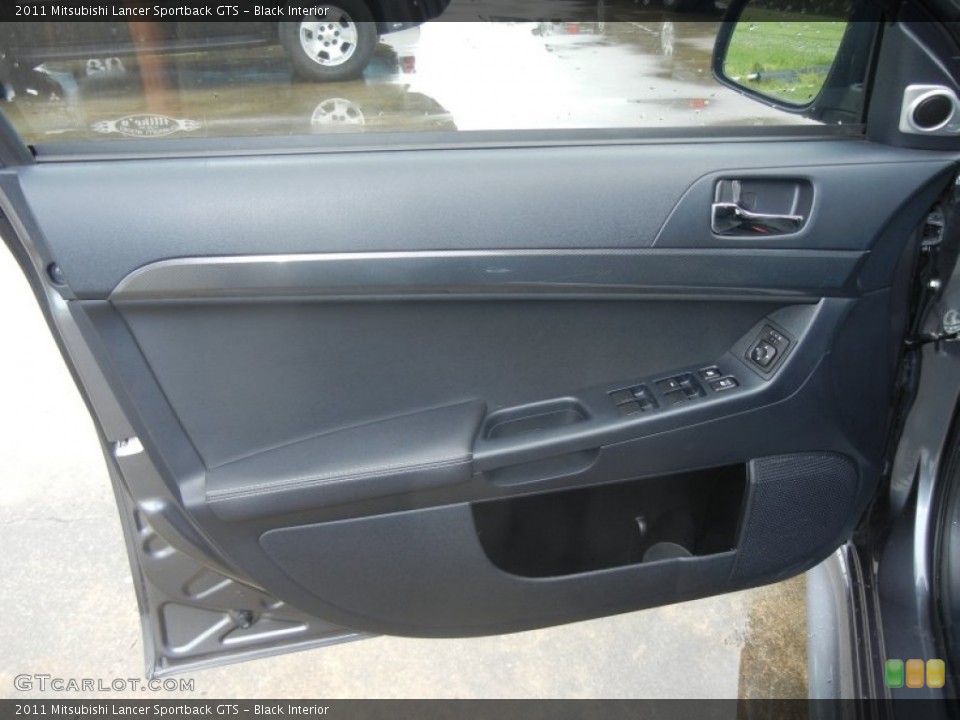 Black Interior Door Panel for the 2011 Mitsubishi Lancer Sportback GTS #62689095