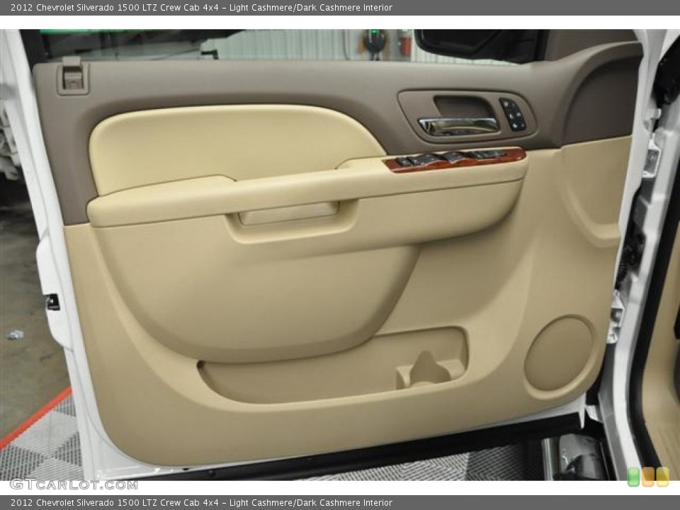 Light Cashmere/Dark Cashmere Interior Door Panel for the 2012 Chevrolet Silverado 1500 LTZ Crew Cab 4x4 #62690009