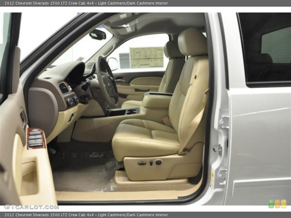 Light Cashmere/Dark Cashmere Interior Photo for the 2012 Chevrolet Silverado 1500 LTZ Crew Cab 4x4 #62690024