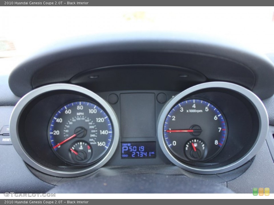 Black Interior Gauges for the 2010 Hyundai Genesis Coupe 2.0T #62690930