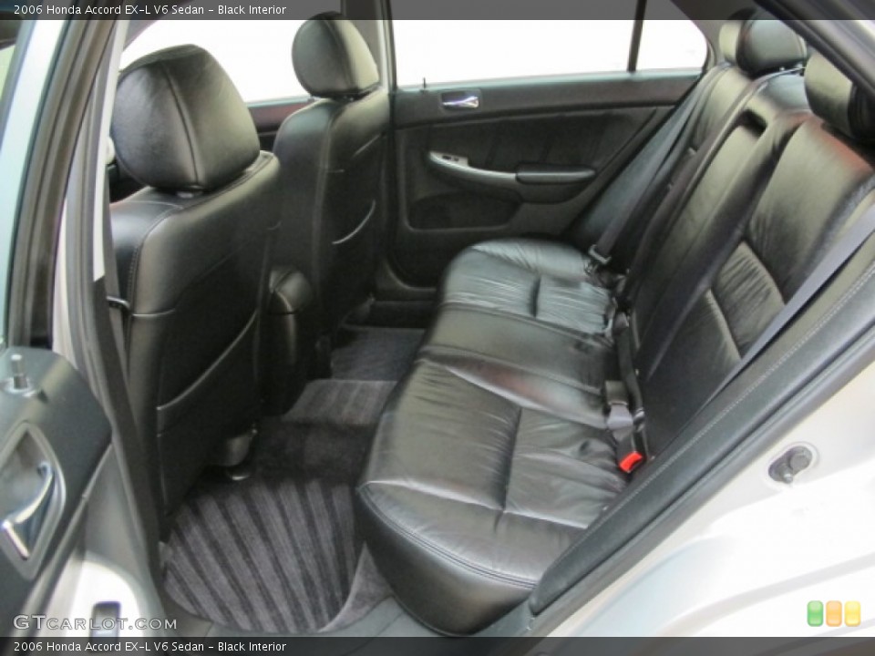 Black Interior Rear Seat for the 2006 Honda Accord EX-L V6 Sedan #62691491