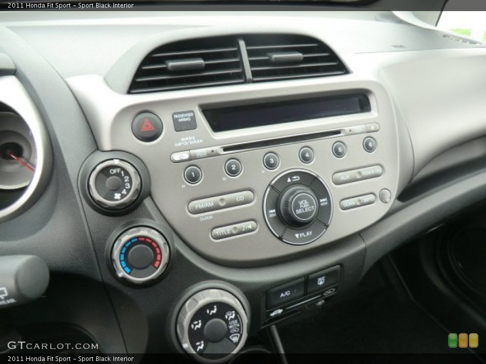 Sport Black Interior Controls for the 2011 Honda Fit Sport #62691656