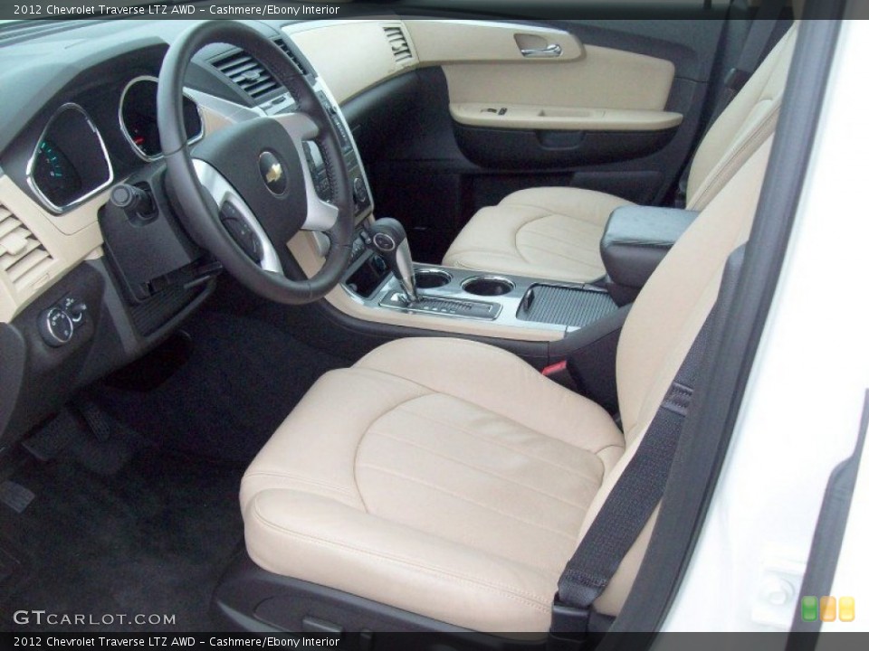 Cashmere/Ebony Interior Photo for the 2012 Chevrolet Traverse LTZ AWD #62693939