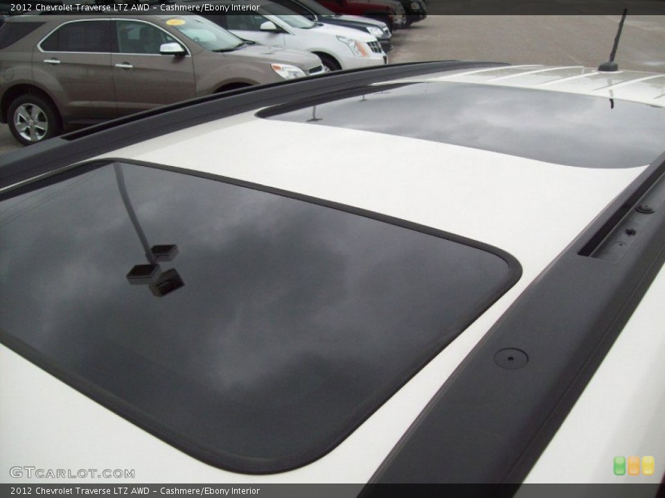 Cashmere/Ebony Interior Sunroof for the 2012 Chevrolet Traverse LTZ AWD #62694050