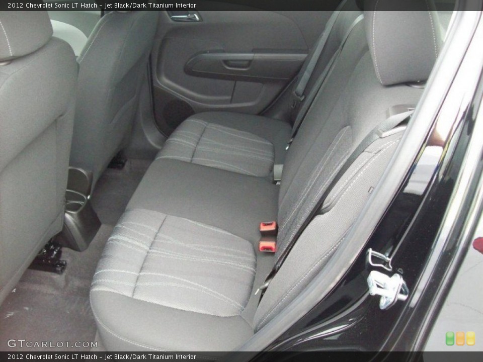 Jet Black/Dark Titanium Interior Rear Seat for the 2012 Chevrolet Sonic LT Hatch #62694250