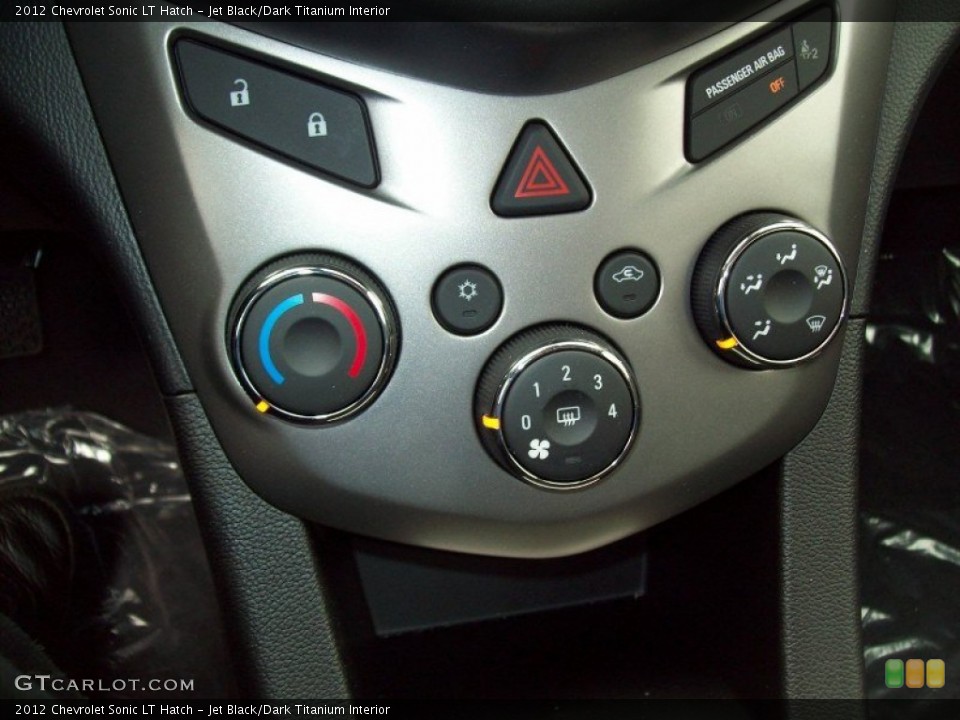 Jet Black/Dark Titanium Interior Controls for the 2012 Chevrolet Sonic LT Hatch #62694296