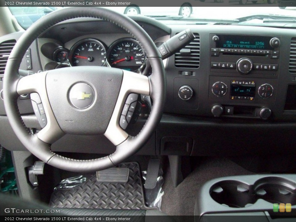 Ebony Interior Dashboard for the 2012 Chevrolet Silverado 1500 LT Extended Cab 4x4 #62694367