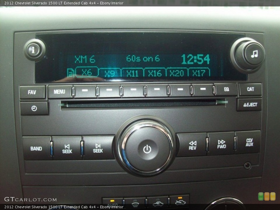 Ebony Interior Audio System for the 2012 Chevrolet Silverado 1500 LT Extended Cab 4x4 #62694377