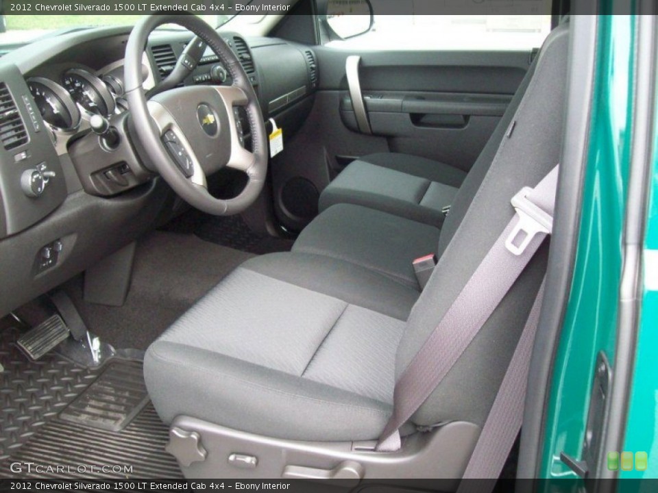 Ebony Interior Photo for the 2012 Chevrolet Silverado 1500 LT Extended Cab 4x4 #62694458