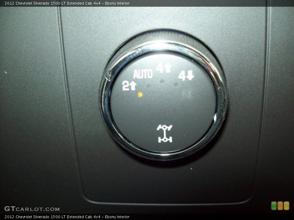 Ebony Interior Controls for the 2012 Chevrolet Silverado 1500 LT Extended Cab 4x4 #62694515
