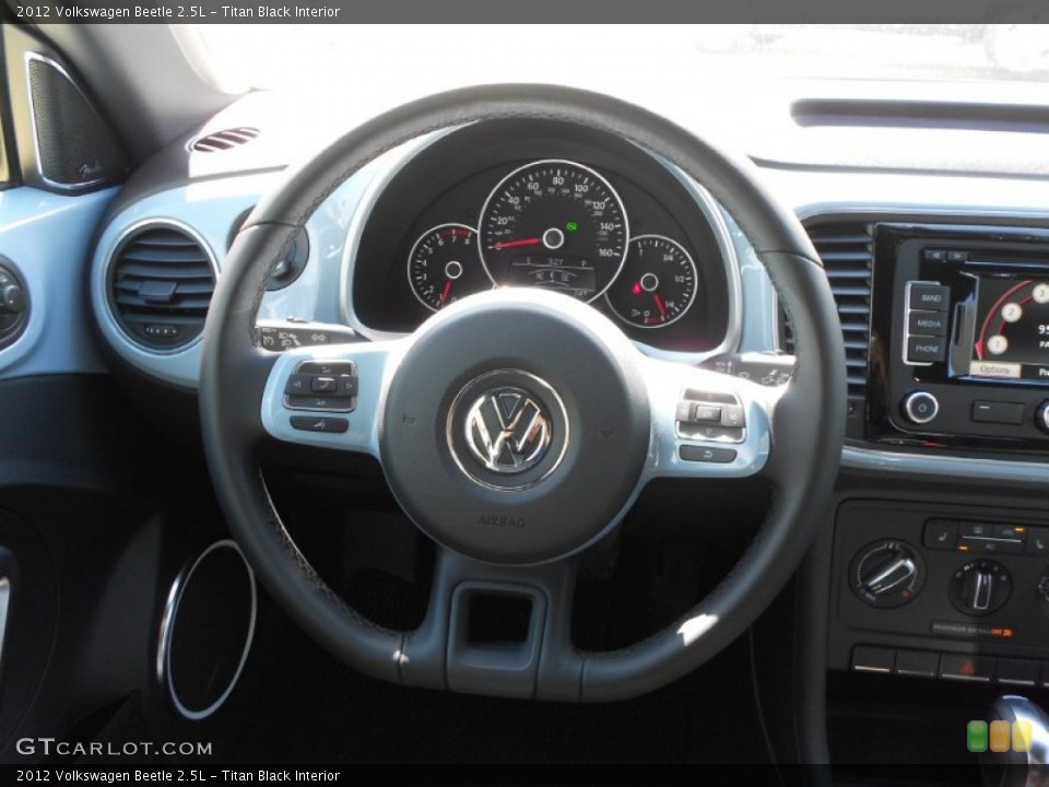 Titan Black Interior Steering Wheel for the 2012 Volkswagen Beetle 2.5L #62694827