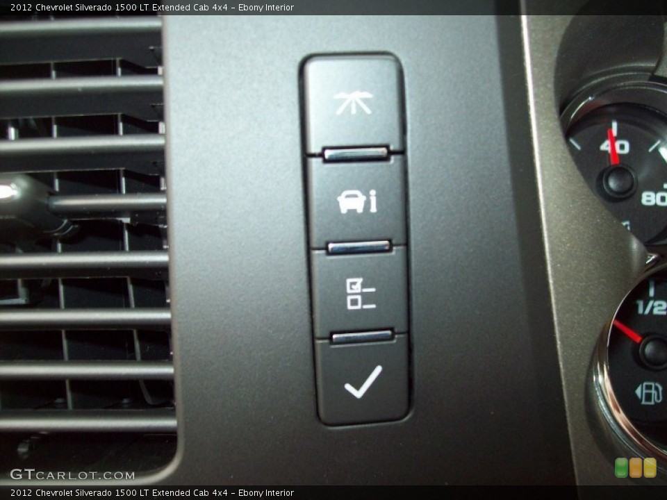 Ebony Interior Controls for the 2012 Chevrolet Silverado 1500 LT Extended Cab 4x4 #62694863