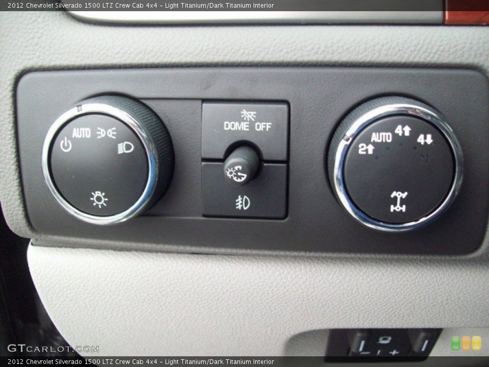 Light Titanium/Dark Titanium Interior Controls for the 2012 Chevrolet Silverado 1500 LTZ Crew Cab 4x4 #62695070