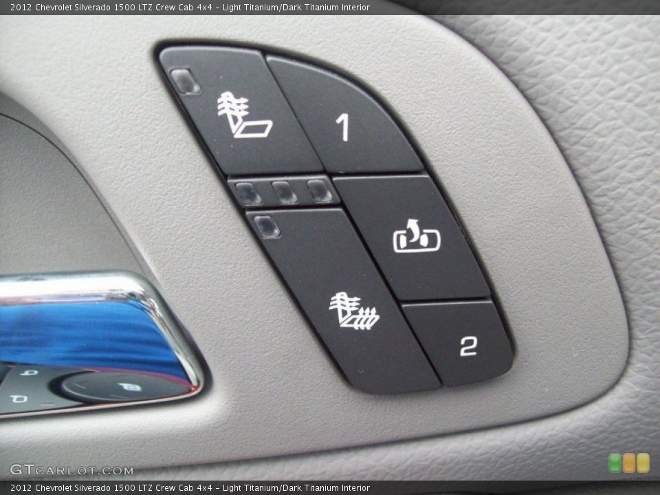 Light Titanium/Dark Titanium Interior Controls for the 2012 Chevrolet Silverado 1500 LTZ Crew Cab 4x4 #62695139
