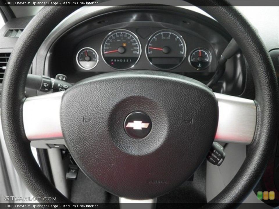 Medium Gray Interior Steering Wheel for the 2008 Chevrolet Uplander Cargo #62697638