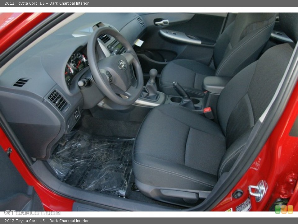 Dark Charcoal Interior Photo for the 2012 Toyota Corolla S #62698029