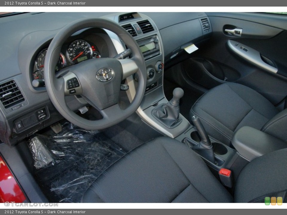 Dark Charcoal Interior Photo for the 2012 Toyota Corolla S #62698034