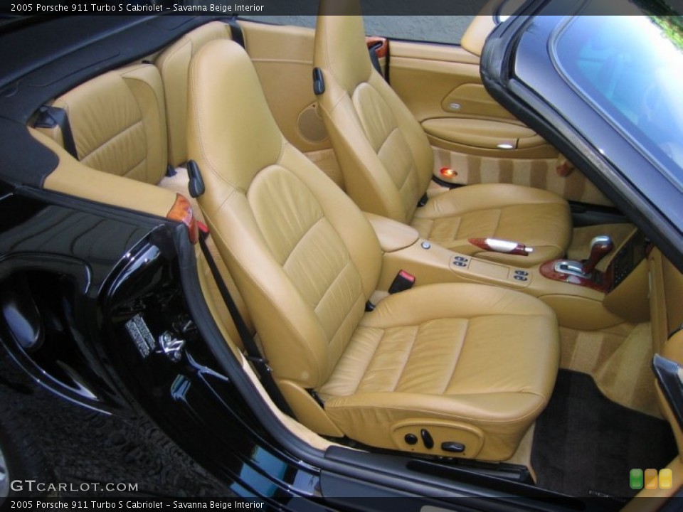 Savanna Beige Interior Front Seat for the 2005 Porsche 911 Turbo S Cabriolet #62698124