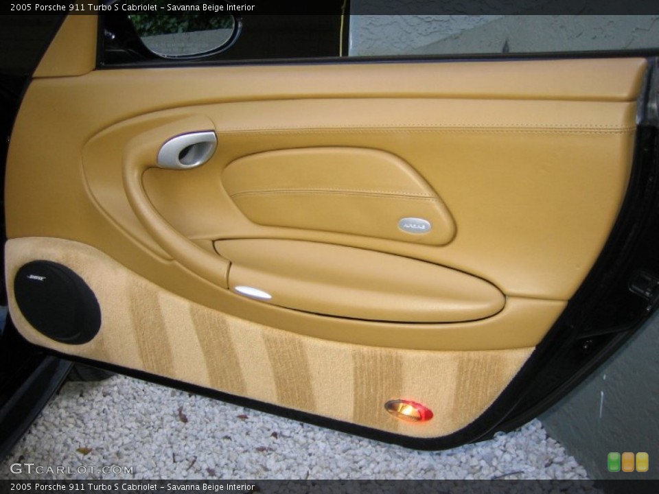 Savanna Beige Interior Door Panel for the 2005 Porsche 911 Turbo S Cabriolet #62698264