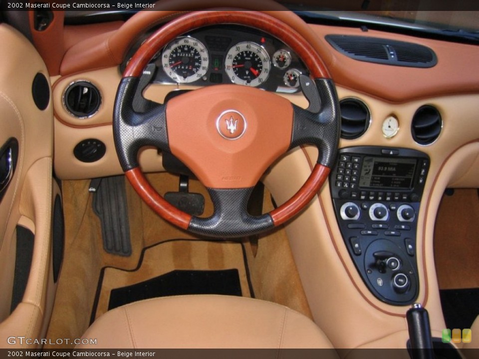 Beige Interior Steering Wheel for the 2002 Maserati Coupe Cambiocorsa #62698520