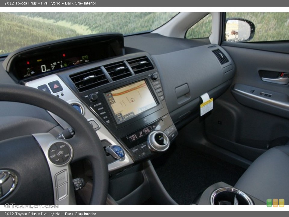 Dark Gray Interior Dashboard for the 2012 Toyota Prius v Five Hybrid #62699183