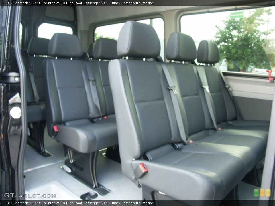 Black Leatherette Interior Photo for the 2012 Mercedes-Benz Sprinter 2500 High Roof Passenger Van #62699214