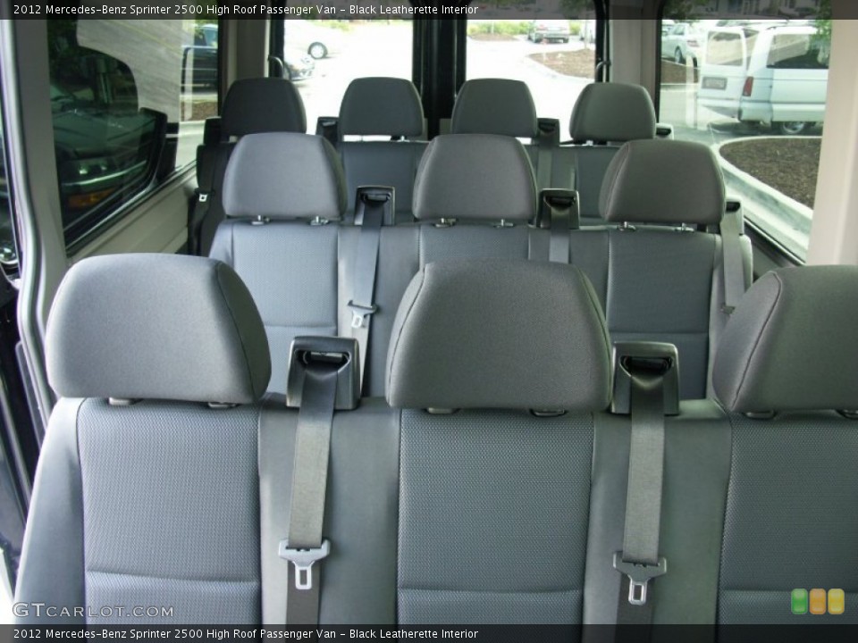 Black Leatherette Interior Photo for the 2012 Mercedes-Benz Sprinter 2500 High Roof Passenger Van #62699240