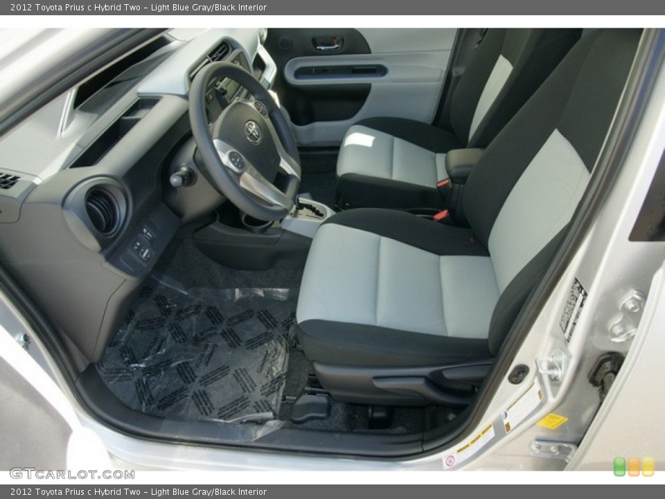 Light Blue Gray/Black Interior Photo for the 2012 Toyota Prius c Hybrid Two #62699314