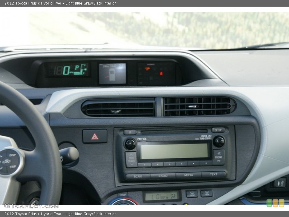 Light Blue Gray/Black Interior Audio System for the 2012 Toyota Prius c Hybrid Two #62699388