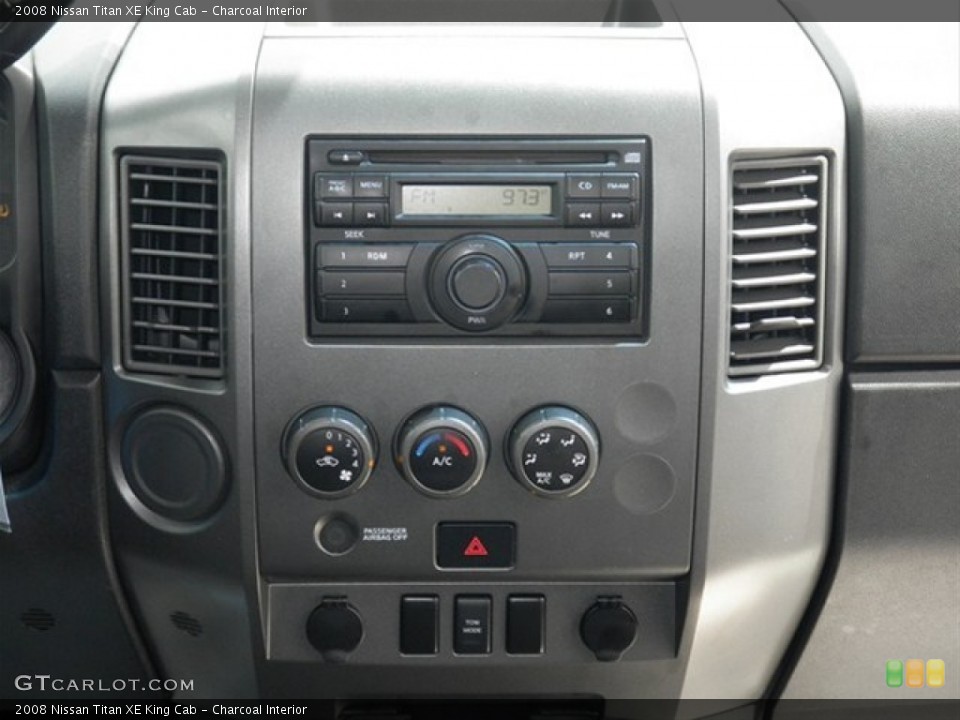 Charcoal Interior Controls for the 2008 Nissan Titan XE King Cab #62700116