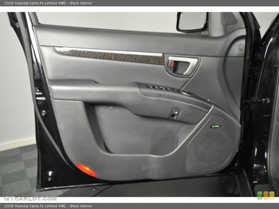 Black Interior Door Panel for the 2008 Hyundai Santa Fe Limited 4WD #62703950