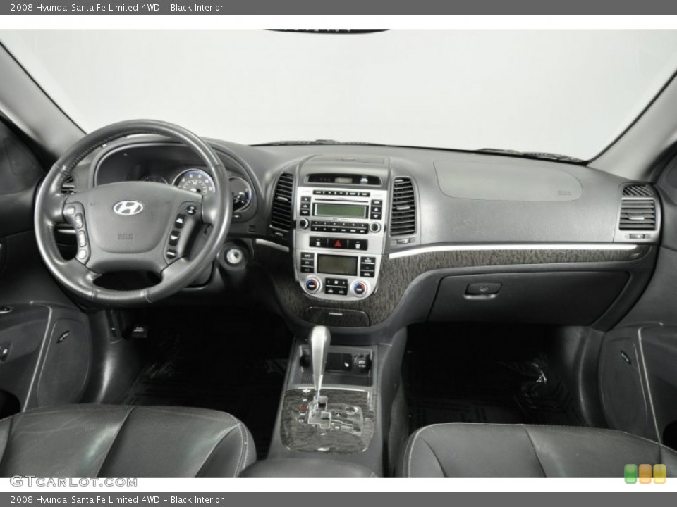 Black Interior Dashboard for the 2008 Hyundai Santa Fe Limited 4WD #62704052