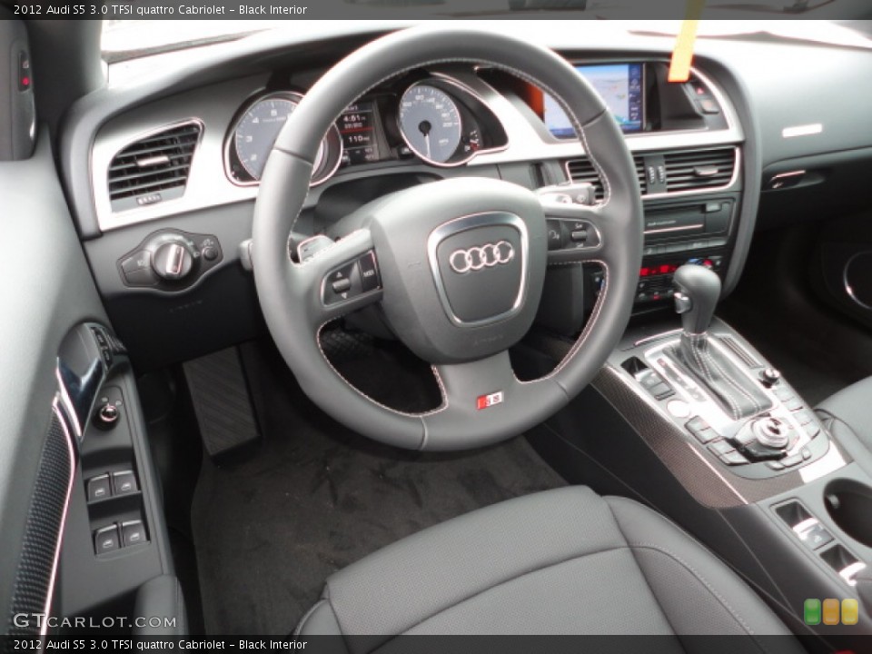 Black Interior Steering Wheel for the 2012 Audi S5 3.0 TFSI quattro Cabriolet #62704265