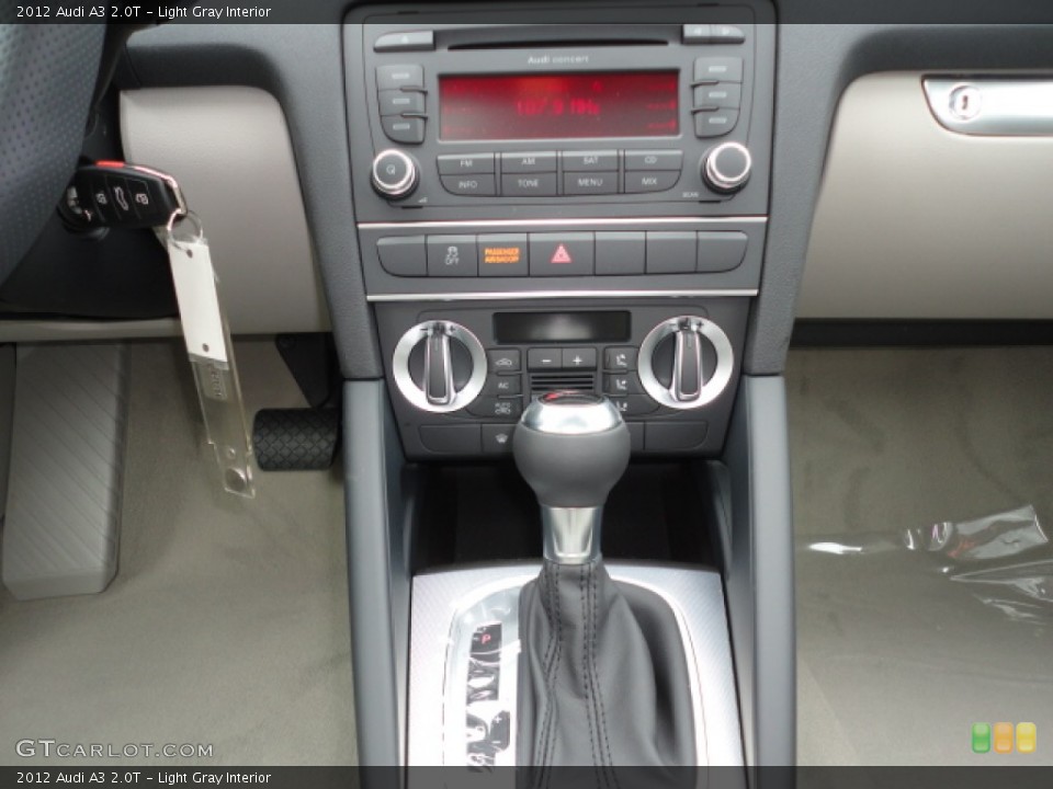Light Gray Interior Controls for the 2012 Audi A3 2.0T #62704332