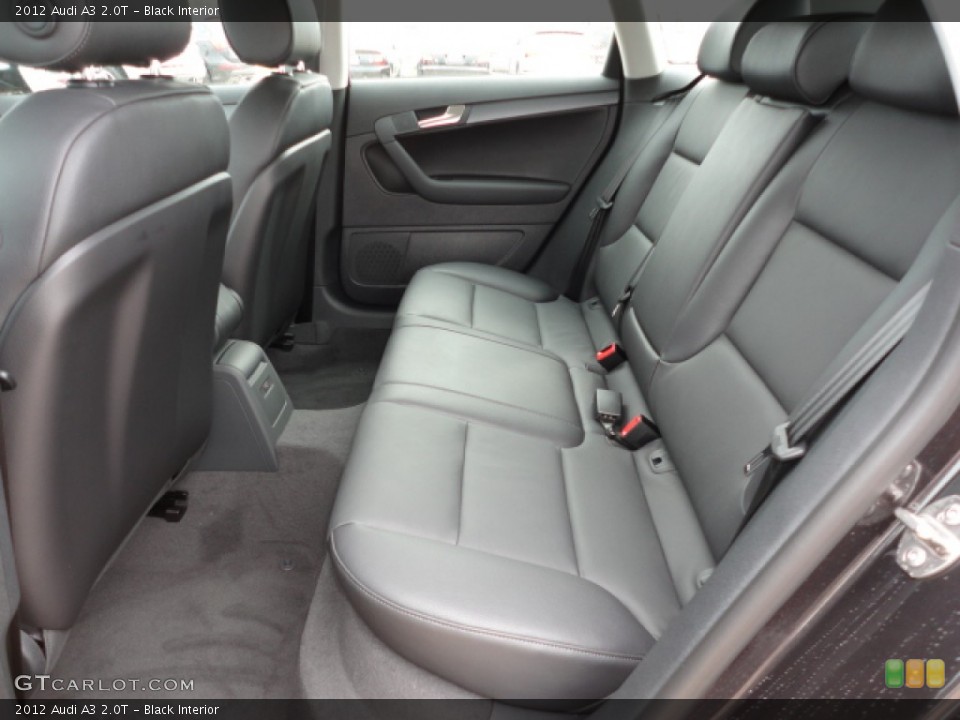 Black Interior Rear Seat for the 2012 Audi A3 2.0T #62704373