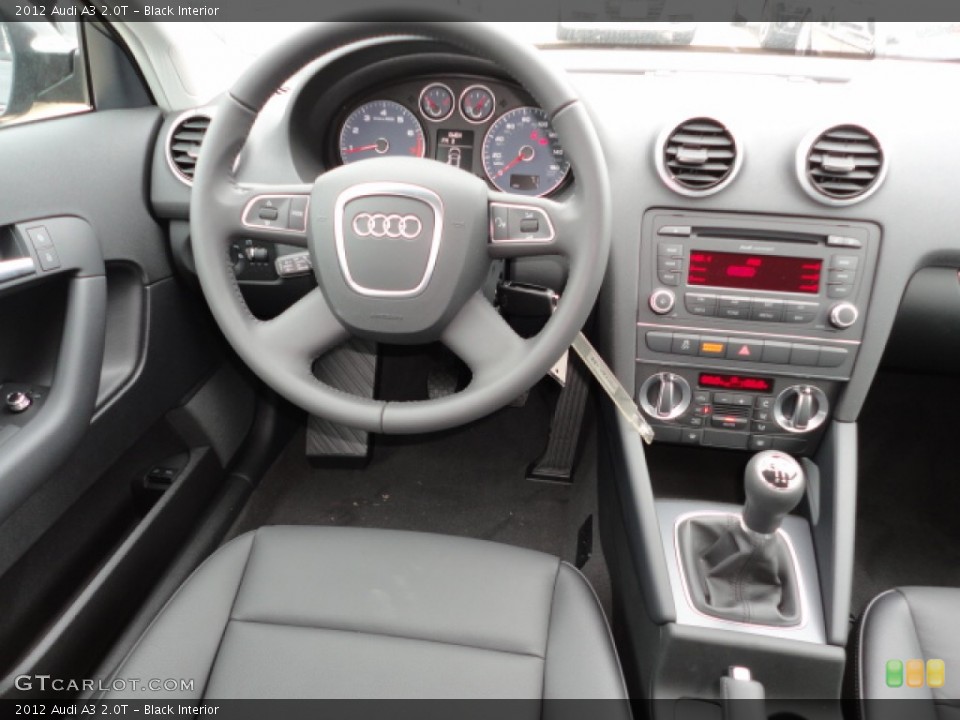 Black Interior Dashboard for the 2012 Audi A3 2.0T #62704379